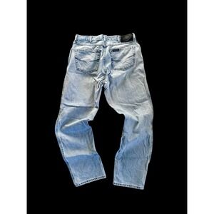 Vintage Harley Davidson Denim Blue Jeans Mens Sz 32.5x 30.5 Distressed